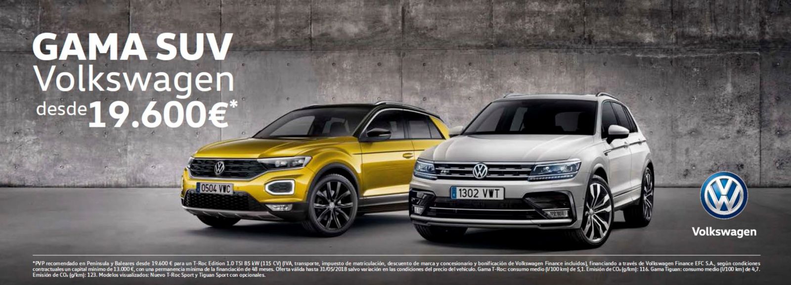 ofertas nuevos coches suv Volkswagen en Leioa